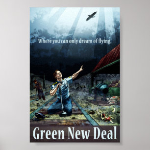 Poster Anti Green New Deal - 4 x 6 Imprimer l'affiche