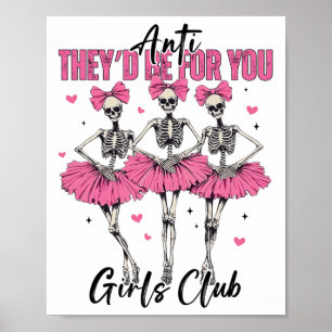 Poster Anti Ils Seraient Pour Vous Les Filles Club Skelet
