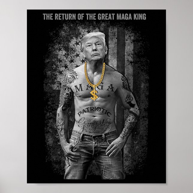 Poster Anti Joe Biden Ultra Maga Le Retour Du Grand (Devant)