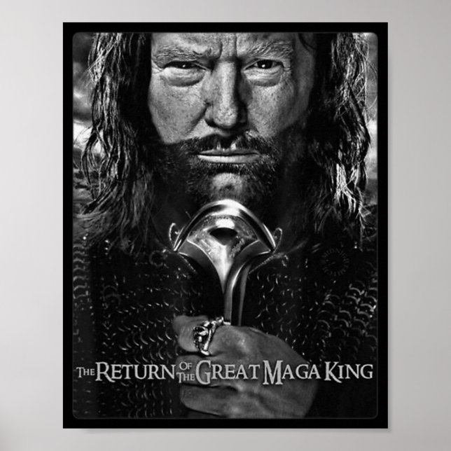 Poster Anti Joe Biden Ultra Maga Le Retour Du Grand (Devant)