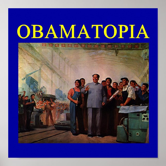 Poster anti-obama antilibéral (Devant)