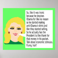 Poster anti-Obama sur l'ironie