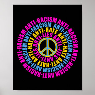 Poster Anti-Républicain Peace Love Vote Blue Kamala Harri