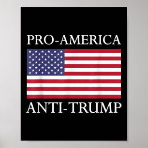 Poster Anti-Trump anti-américain - Le drapeau américain r