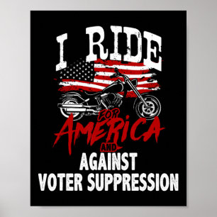 Poster Anti Trump Biker Résiste Contre la Répression des