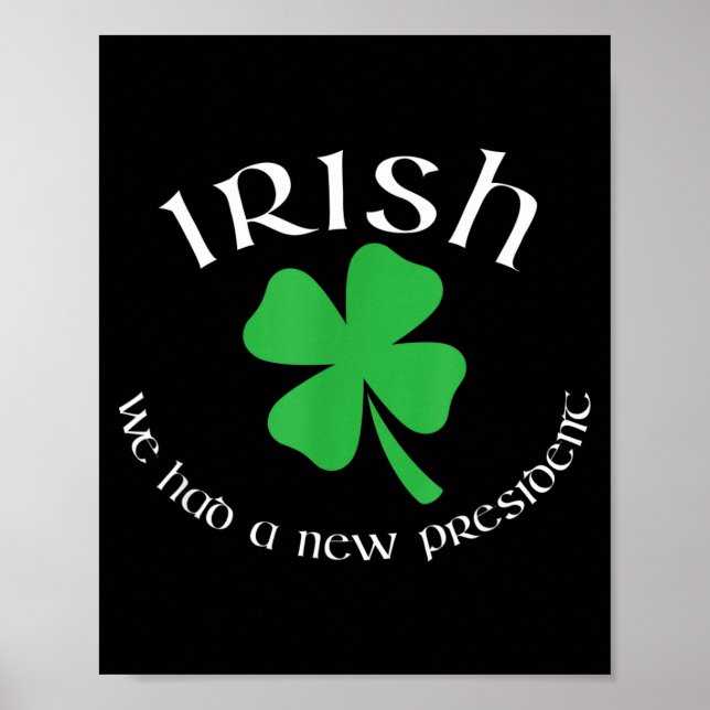 Poster Anti Trump Irish New President Funny St. Patrick's (Devant)