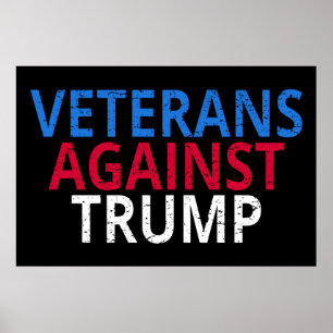 Poster Anti-Trump - Les vétérans contre Trump