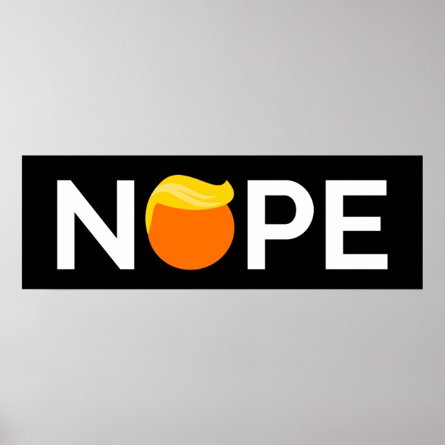 Poster Anti-Trump - Nope Edition (Devant)
