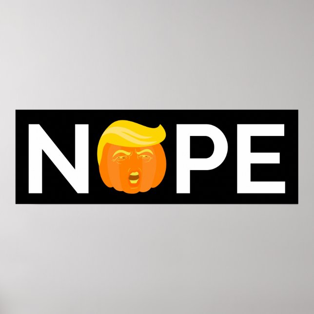 Poster Anti-Trump - Nope Halloween Edition I (Devant)