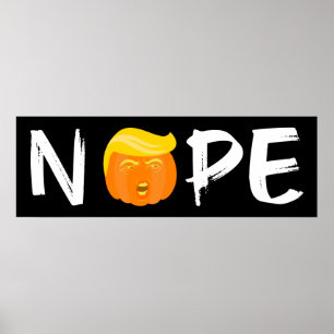 Poster Anti-Trump - Nope Halloween Edition II