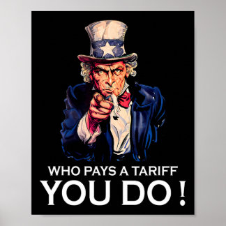 Poster Anti Trump Tariffé Qui Paie Un Tarif Que Vous Fait