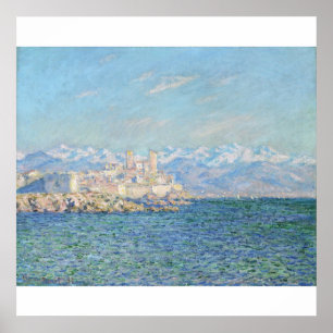 Poster Antibes, copies de toile d'effet d'après-midi