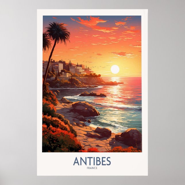 Poster Antibes France (Devant)