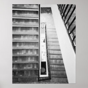 Poster Antibes france, Stairs Picasso Museum