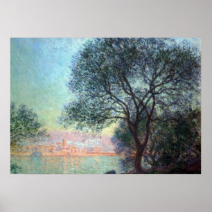 Poster Antibes in the Morning by Claude Monet