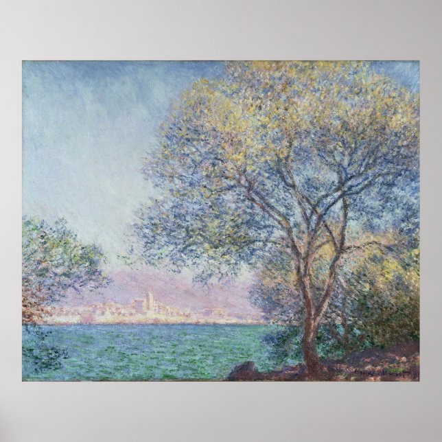 Poster Antibes in the Morning, Claude Monet, 1888 (Devant)