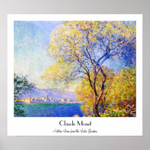 Poster Antibes Seen from the Salis Gardens Claude Monet