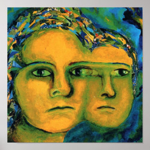 Poster Anticipation - Gold et Emerald Goddess