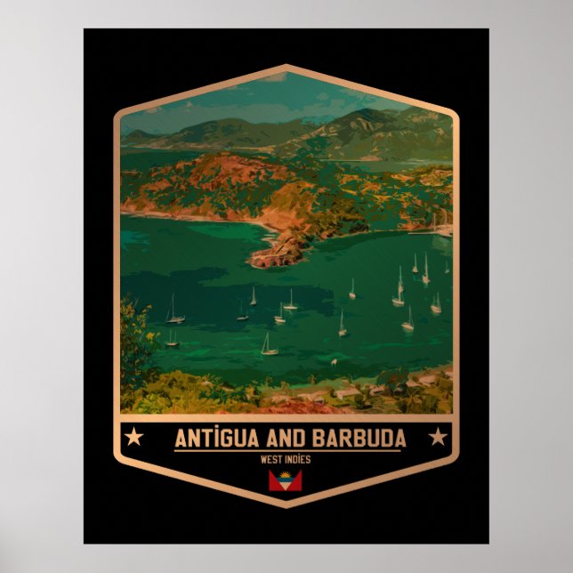 Poster Antigua-et-Barbuda (Devant)