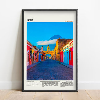 Poster Antigua Guatemala Wall Art _ Antigua Guatemala Tra