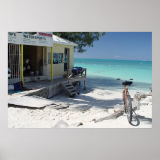 Poster Antigua Vélo avec vue
