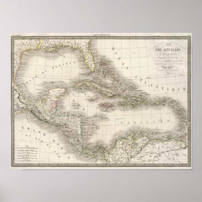 Poster Antilles - Antilles (Devant)