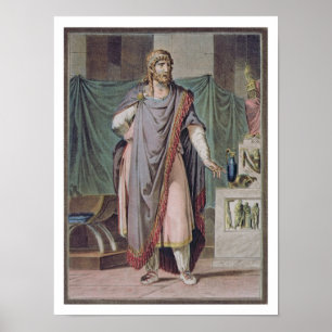 Poster Antiochus, costume pour "Berenice" de Jean Racine,