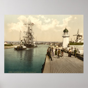 Poster Antique Angleterre, Littlehampton Pier, Sussex Roy