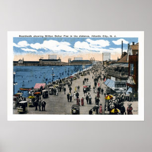 Poster Antique Atlantic City New Jersey