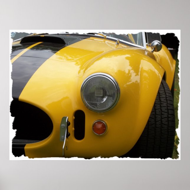 Poster antique classique spectacle de voiture photo brute (Devant)