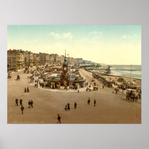 Poster Antique England Aquarium, Brighton Beach Royaume-U