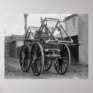 Poster Antique Fire Engine, années 1920