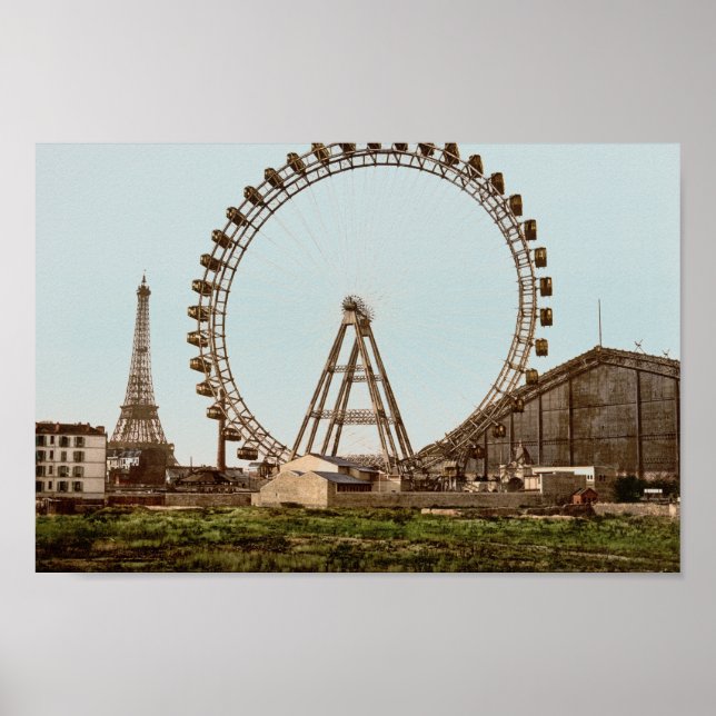 Poster Antique Paris Ferris Wheel (Devant)