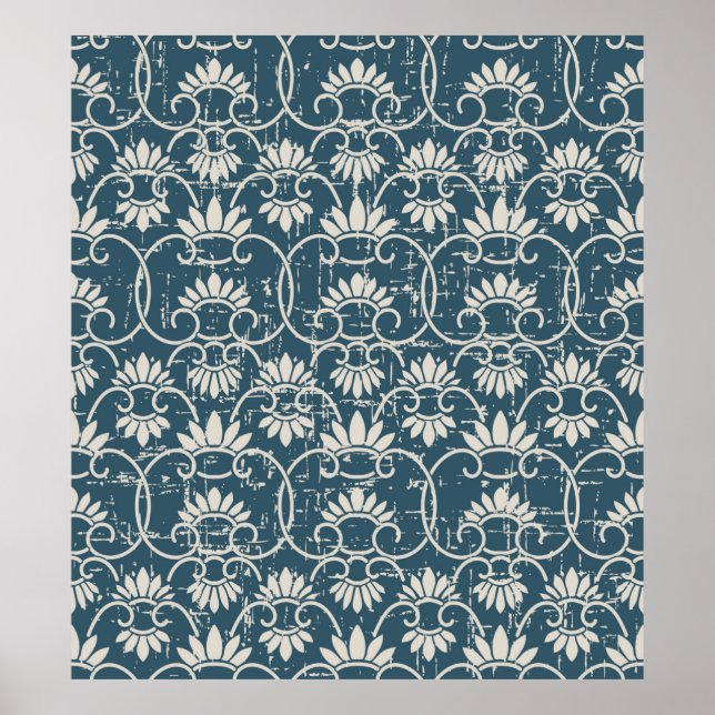 Poster Antique Rétro sans charme rétro usé arrière - plan (Devant)