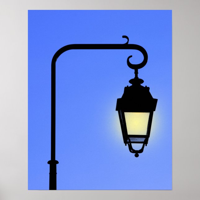 Poster Antique street lamp (Devant)