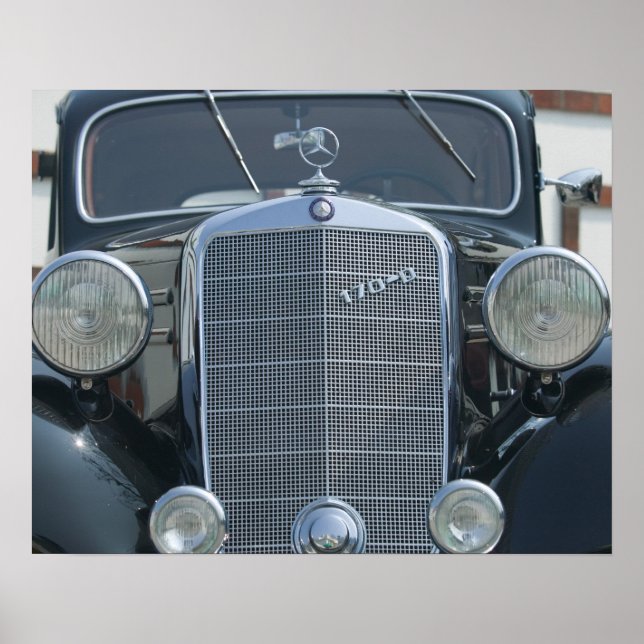Poster antiquité mercedes 2 (Devant)