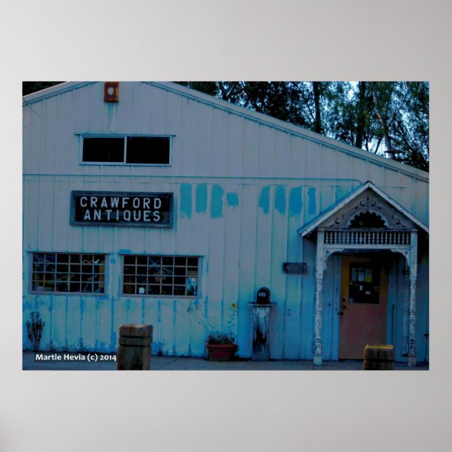 Poster Antiquités Crawford (Devant)
