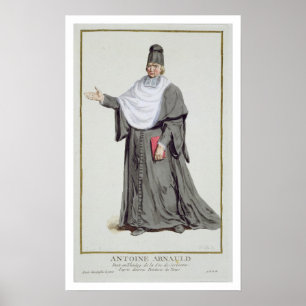 Poster Antoine Arnauld (1612-94) de 'DES Estamp de
