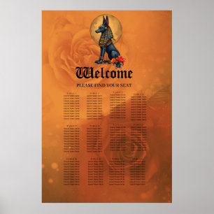 Poster Anubis au clair de lune