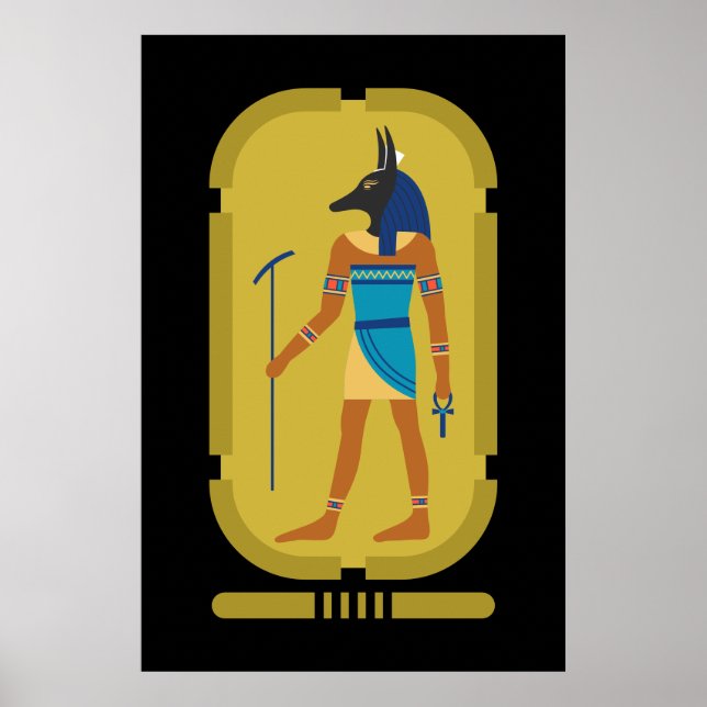 Poster Anubis Le Dieu Égyptien De La Mummification (Devant)