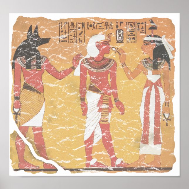 Poster Anubis, Tut, Osiris (Devant)