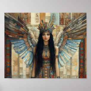 Poster Anunnaki Star Goddess Inanna Mosaic Art Nouveau