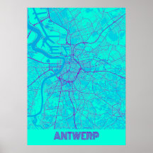Anvers - Belgique Galaxy City Map