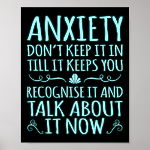 Poster Anxiété Parler De It Ptsd Sensibilisation Ribbon S