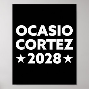 Poster Aoc 2028 - Ocasio Cortez 2028