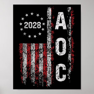 Poster Aoc Alexandria Ocasio Cortez 2028 Pour Le Présiden