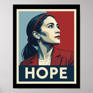 Poster Aoc Alexandria Ocasio Cortez 2028 Pour Président -