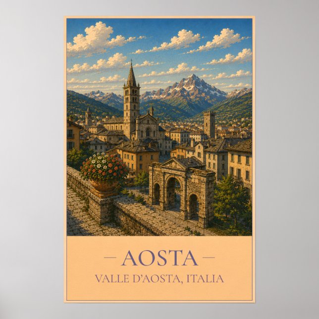 Poster Aosta (Devant)