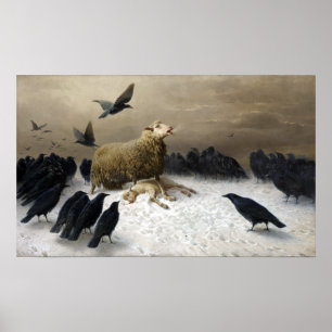 Poster Août Friedrich Albrecht Schenck Anguish