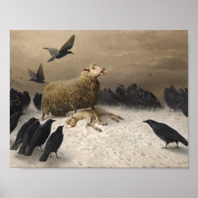 Poster Août Friedrich Schenck - Anguish (Devant)